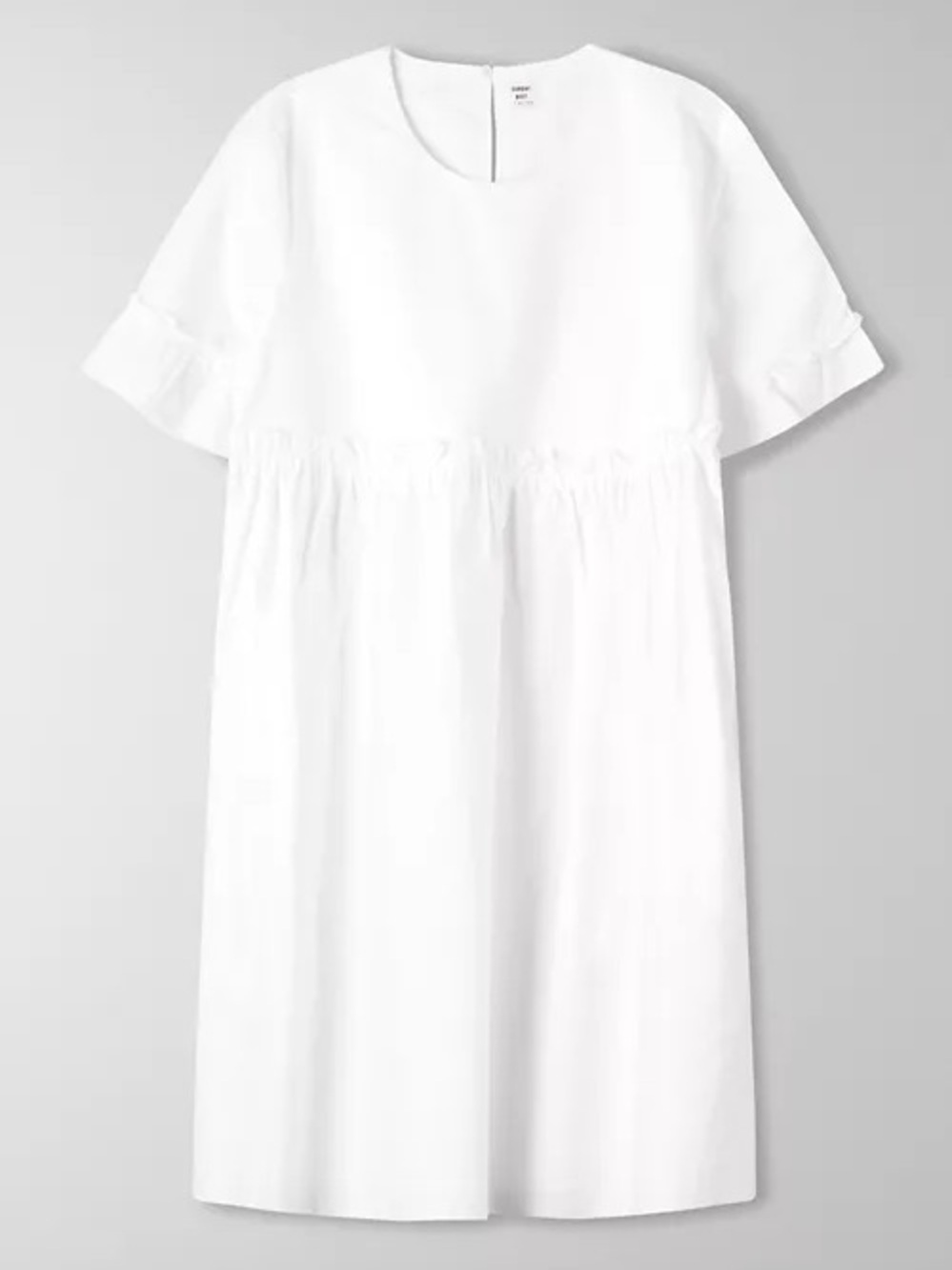 Sunday Best White Short-Sleeve Mini Dress